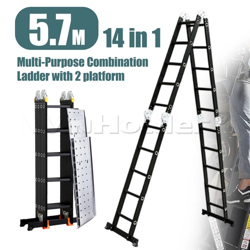 Folding ladder - 5.7m,