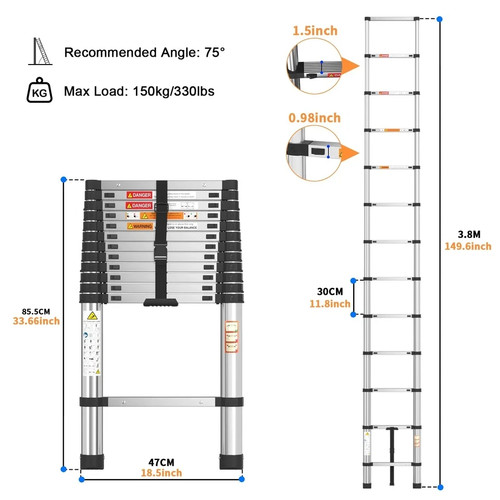 Stainless steel telescopic - stainless,