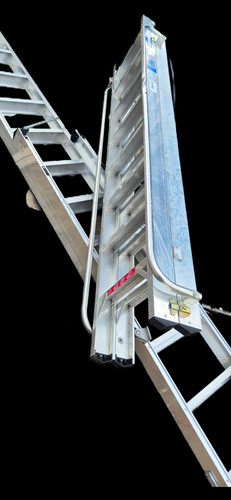 Aluminium extension ladder - aluminium,