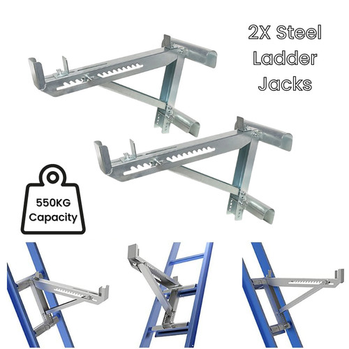 Steel ladder jacks 550kg - 2x,