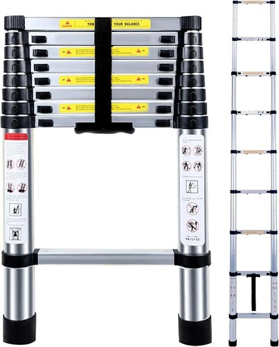 5ft telescopic - 2.6m/8.5ft,